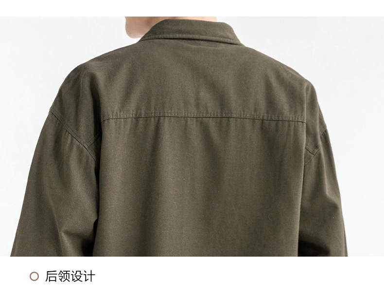 衬衫男2023春夏新款男士长袖韩风青少年翻领商务休闲开衫衬衫详情22