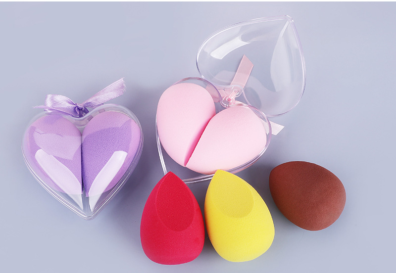 Michelin Heart-shaped Beauty Egg Set, Makeup egg, powder puff, Sponge Egg one-piece consignment, Super soft Makeup egg pic 13