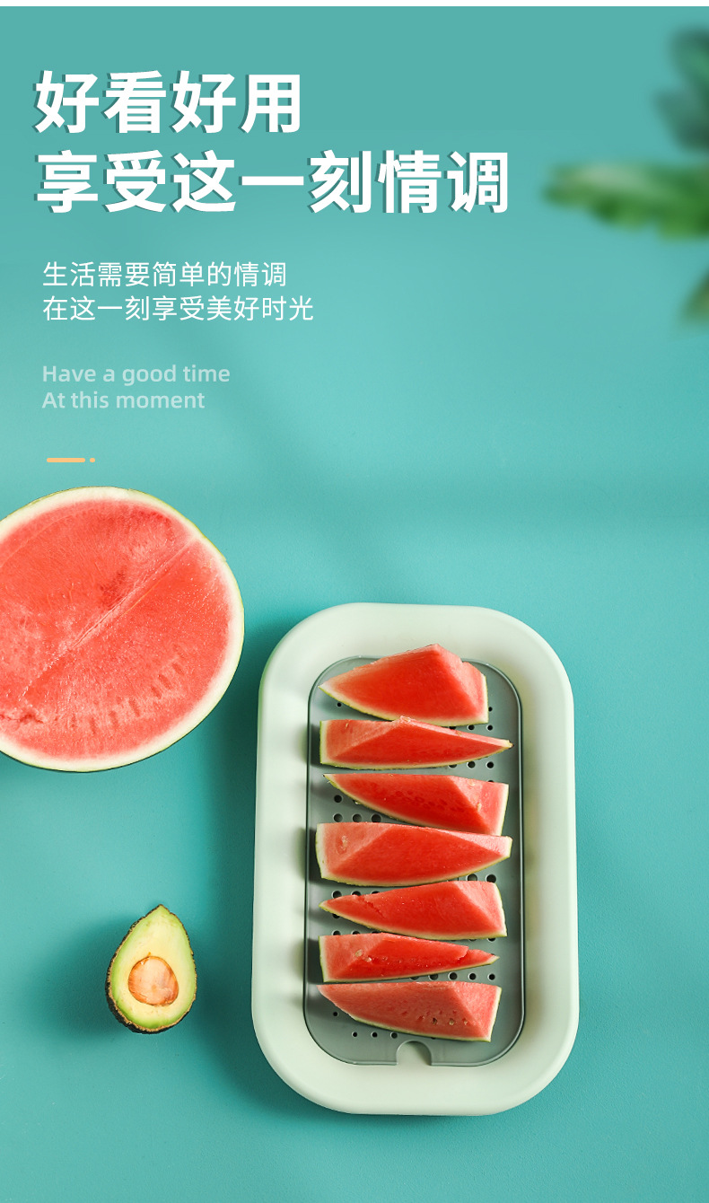 Creative and personalized modern double-layer draining tray, Nordic-style living room coffee table, candy basket, snack plate, fruit plate pic 4