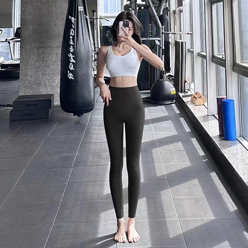 2023 new style of outerwear shark pants for women, high-waisted stretch tight, hip-lifting and slimming yoga Barbie pants leggings pic 7