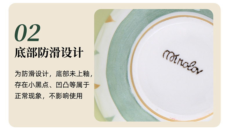 Bowl and plate set: Home creative ceramic, Japanese soup bowl, Nordic simple rice bowl and plate, single-person dining tableware, ins style pic 21