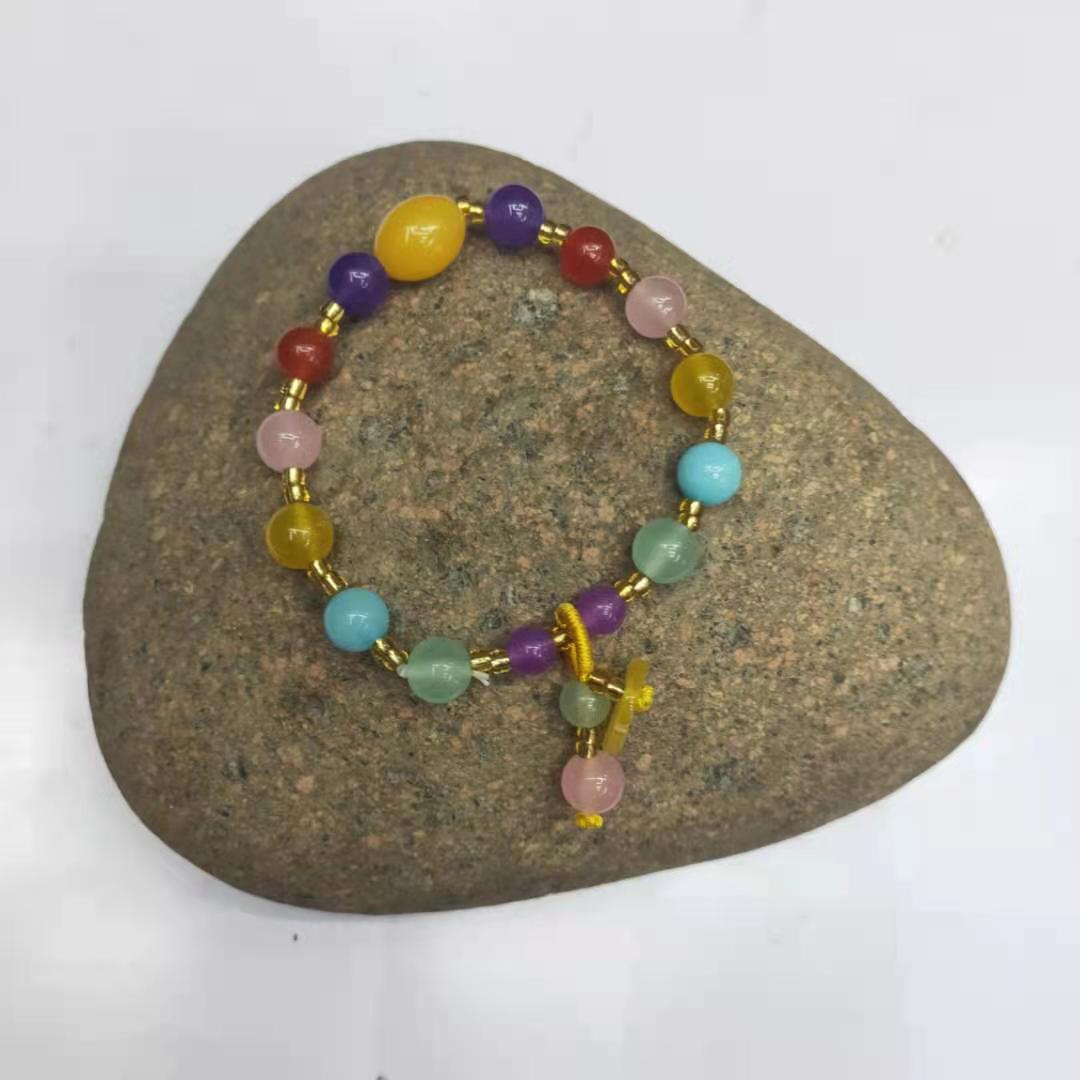 New trend of jewelry and accessories: Seven-color natural stone combination bracelet, fortune bead bracelet manufacturer wholesale factory price pic 11