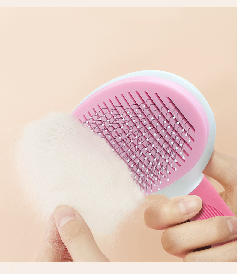 Pet comb cleaning brush, floating hair cat self-cleaning comb, hair removal comb, dog hair one-click hair remover, needle comb, pet supplies pic 16