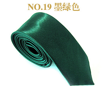 男士领带5cmj窄版jk纯素色学生亮光色丁团体黑色tie嵊州厂家批发详情27