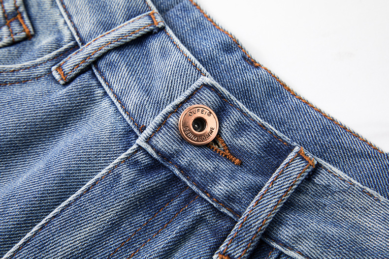 High-waisted straight-leg jeans for women, Spring 2023 new style, loose, slimming, drape, retro and nostalgic, floor-length wide-leg pants pic 37