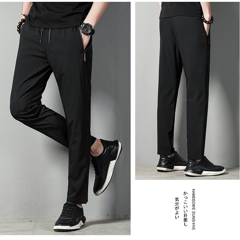 The original manufacturer offers spring and autumn casual long pants for men, which are versatile, trendy, and slimming. They are also elastic, quick-drying, and loose pic 12