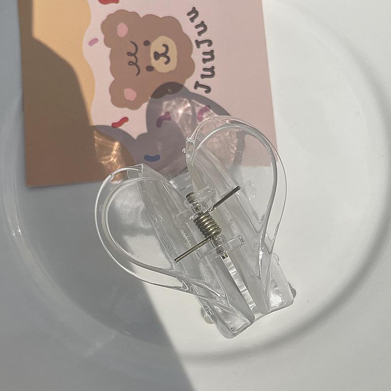 复古爱心发夹韩国盘发后脑勺渐变发卡抓夹简约夹子头饰发女发饰详情4