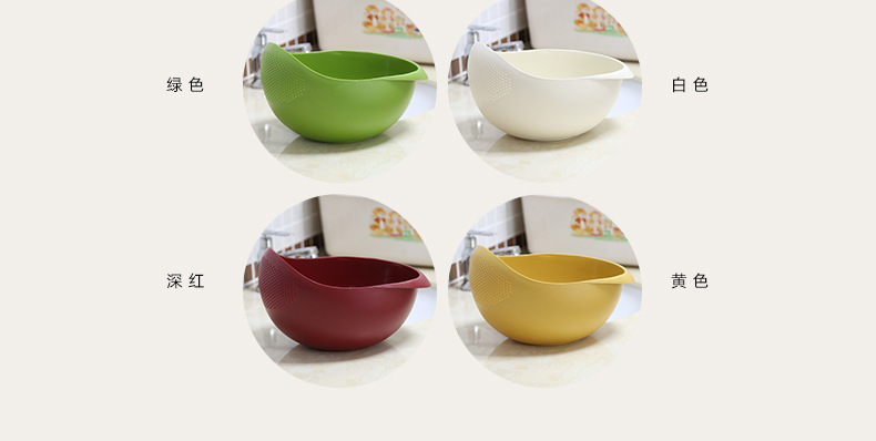 The new thickened rice-washing magic tool, the water-draining basket, is available for direct sale in household kitchen sinks for washing vegetables and fruits without rice leakage pic 9