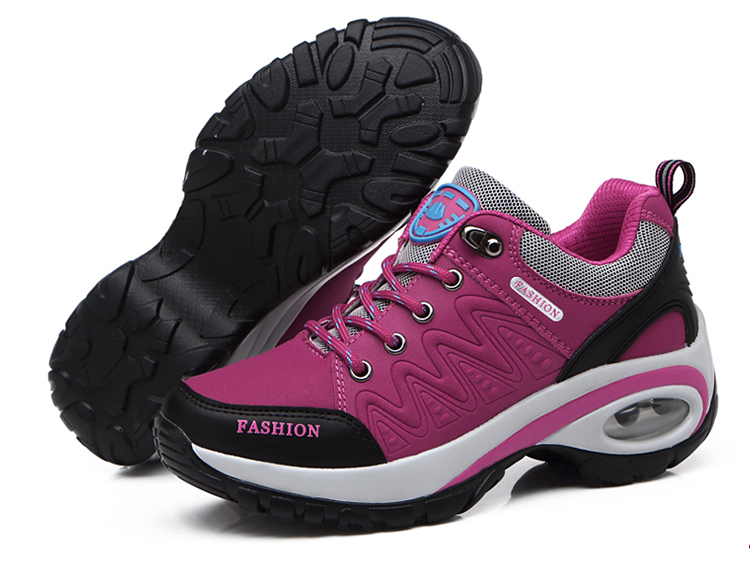 春秋季新款运动休闲鞋女士厚底增高减震气垫户外鞋中年妈妈旅游鞋详情18