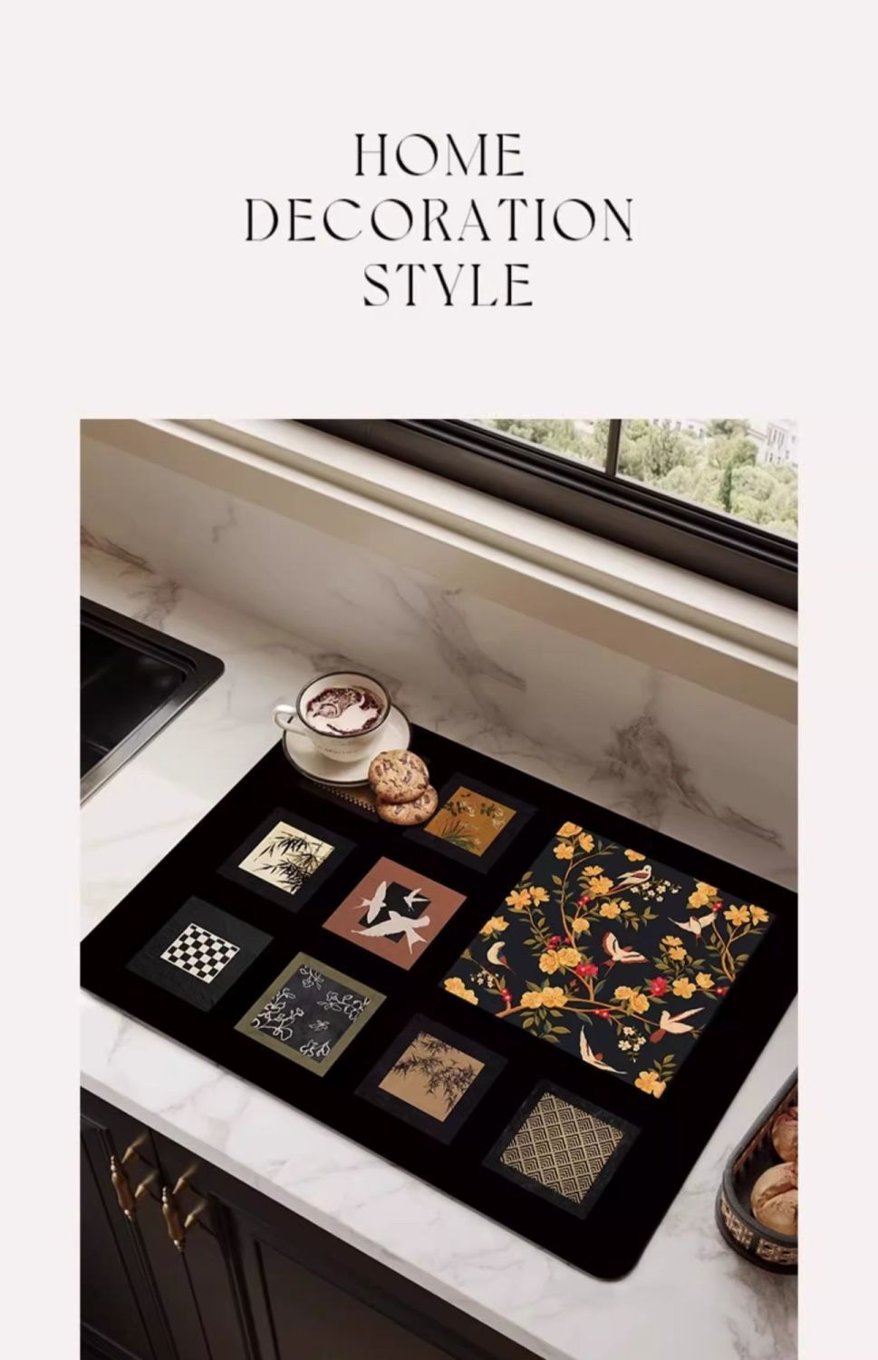 厨房台面沥水垫吧台桌面防滑吸水硅藻泥吸水垫防污餐桌干燥垫详情16