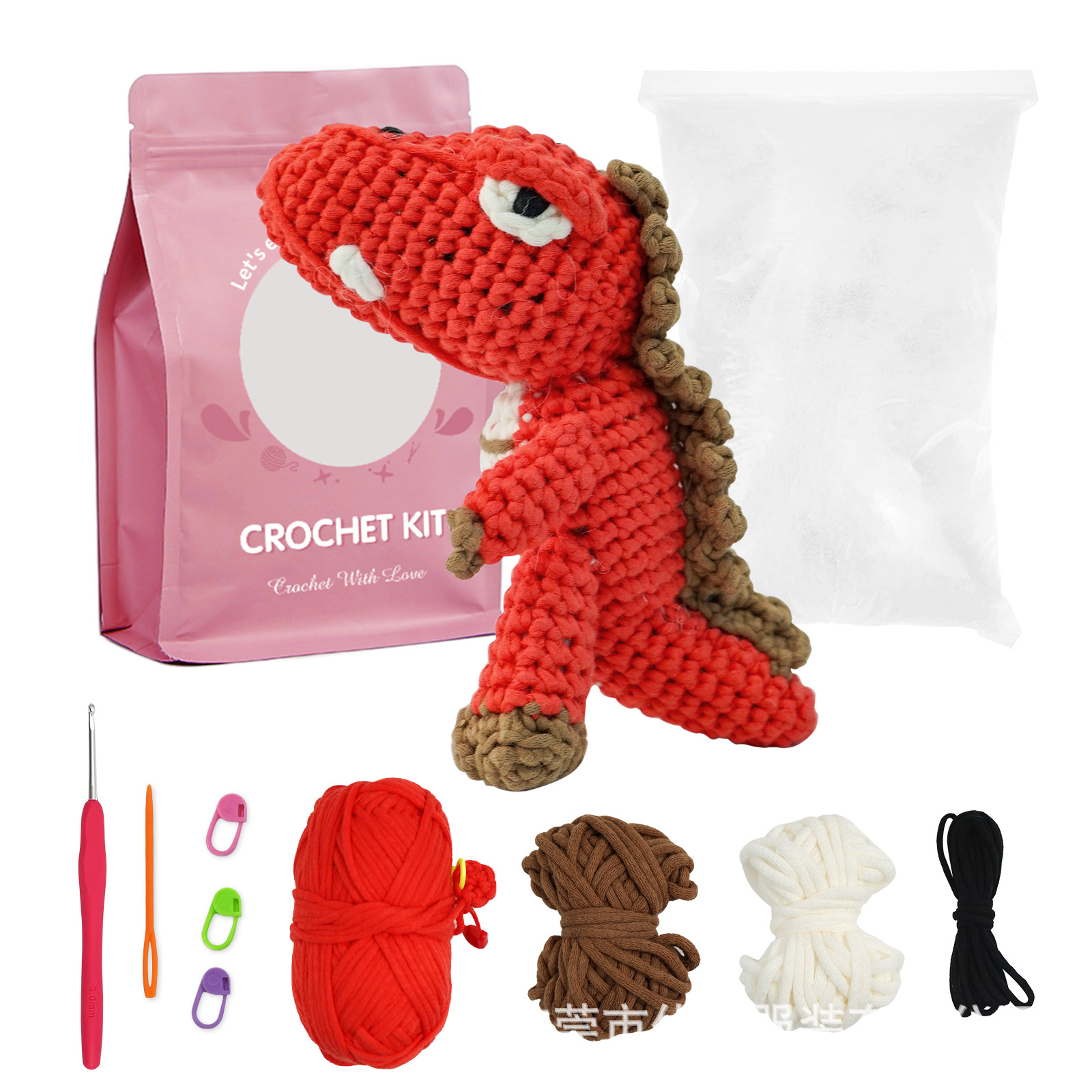 Amazon Crochet material kit English instruction manual DIY Knitting Yarn Ball Rabbit Crochet doll pic 4