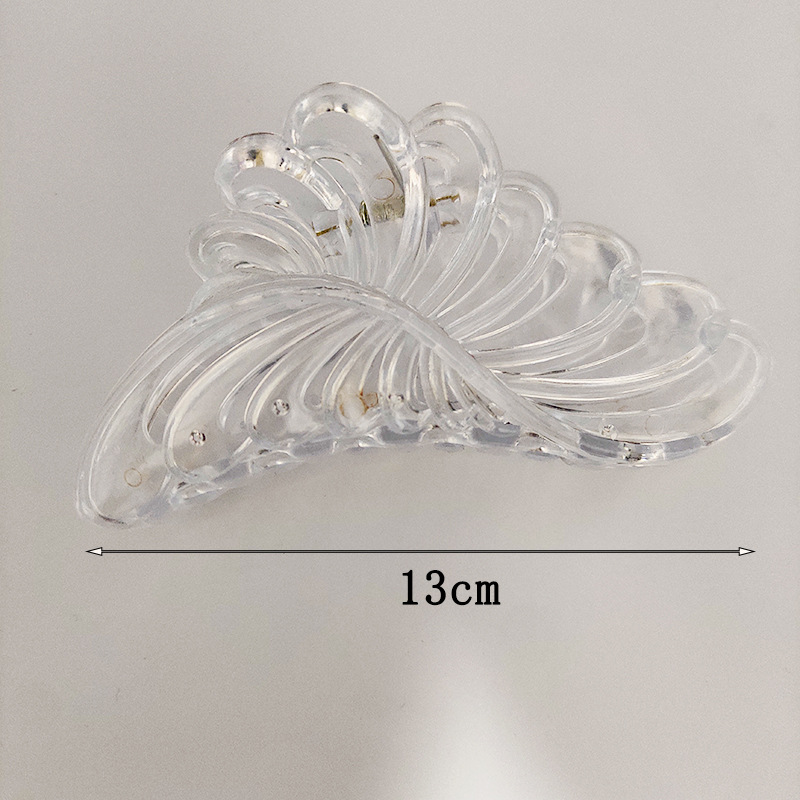 热门发夹各样式透明抓夹大号流行发卡创意 DIY百搭发饰鲨鱼夹批发详情10