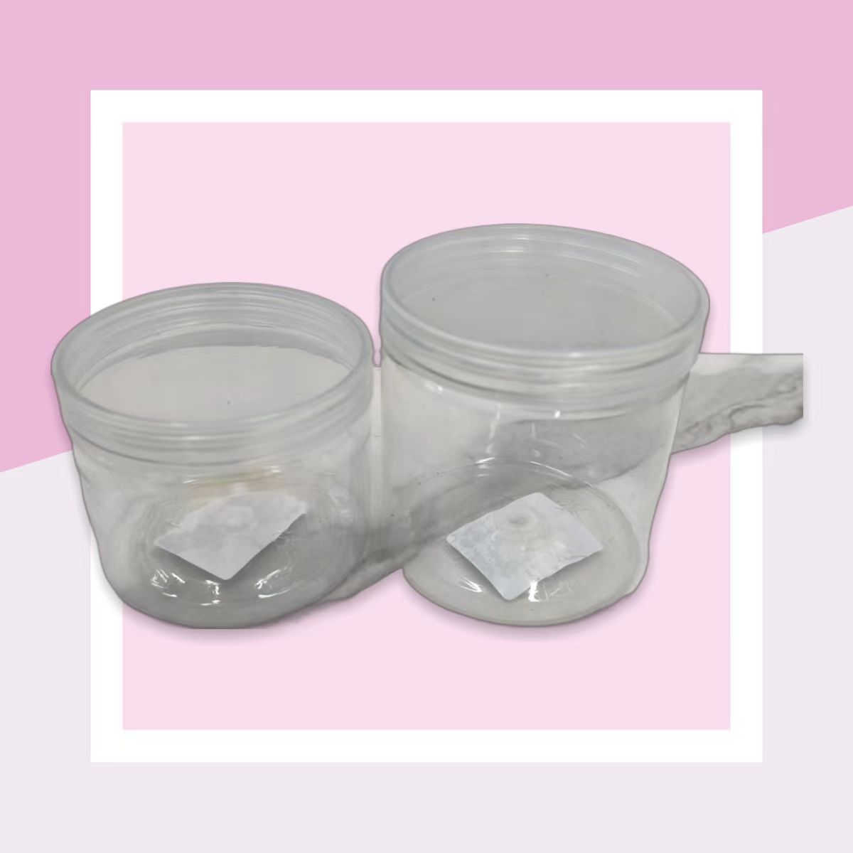 New transparent pet material transparent cans with transparent LIDS, hair bands, and candy packaging are available for wholesale in stock pic 3