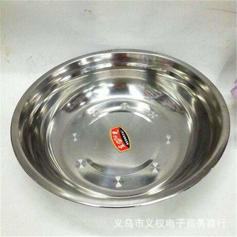 High-quality stainless steel basins, 26cm round soup basins, stainless steel tableware, household stainless steel kitchenware factory direct sales pic 4