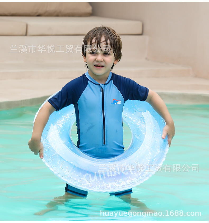 印花透明亮片星空美人鱼游泳圈太空人儿童泳圈成人腋下圈现货批发详情9