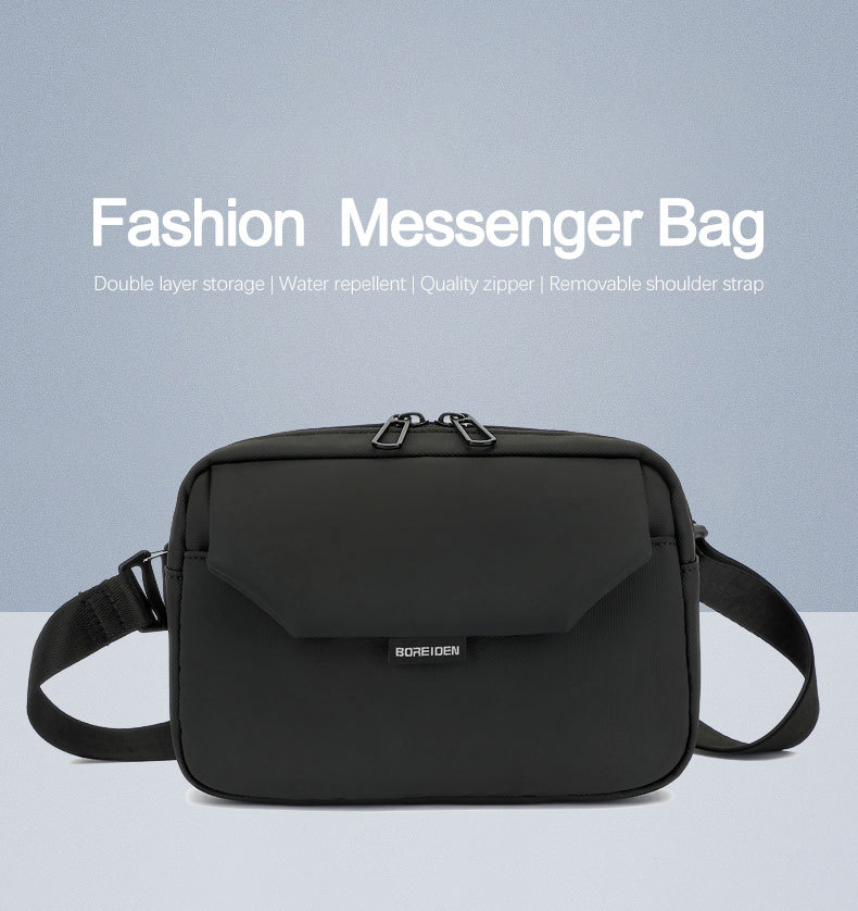 BOREIDEN新款跨境迷你斜挎包男百搭休闲挎包潮牌腰包高级感单肩包详情19
