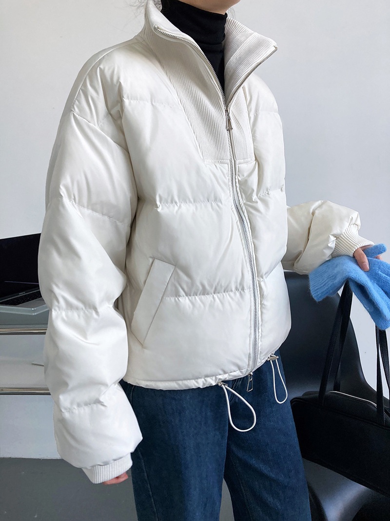 Luxi 2022 New Design sense stand-up collar short Down jacket for petite women 90, white duck down jacket Y33 pic 23