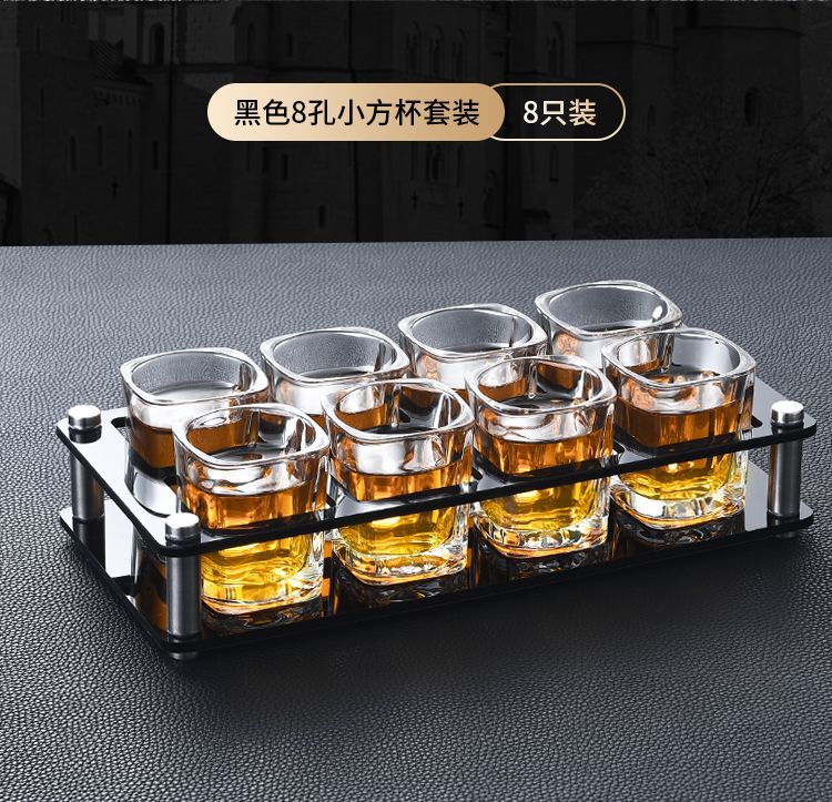 Popular online bestsellers: Square cup, glass liquor cup, acrylic beer mug set, ktv wine glass stand, small wine glass for home use pic 11