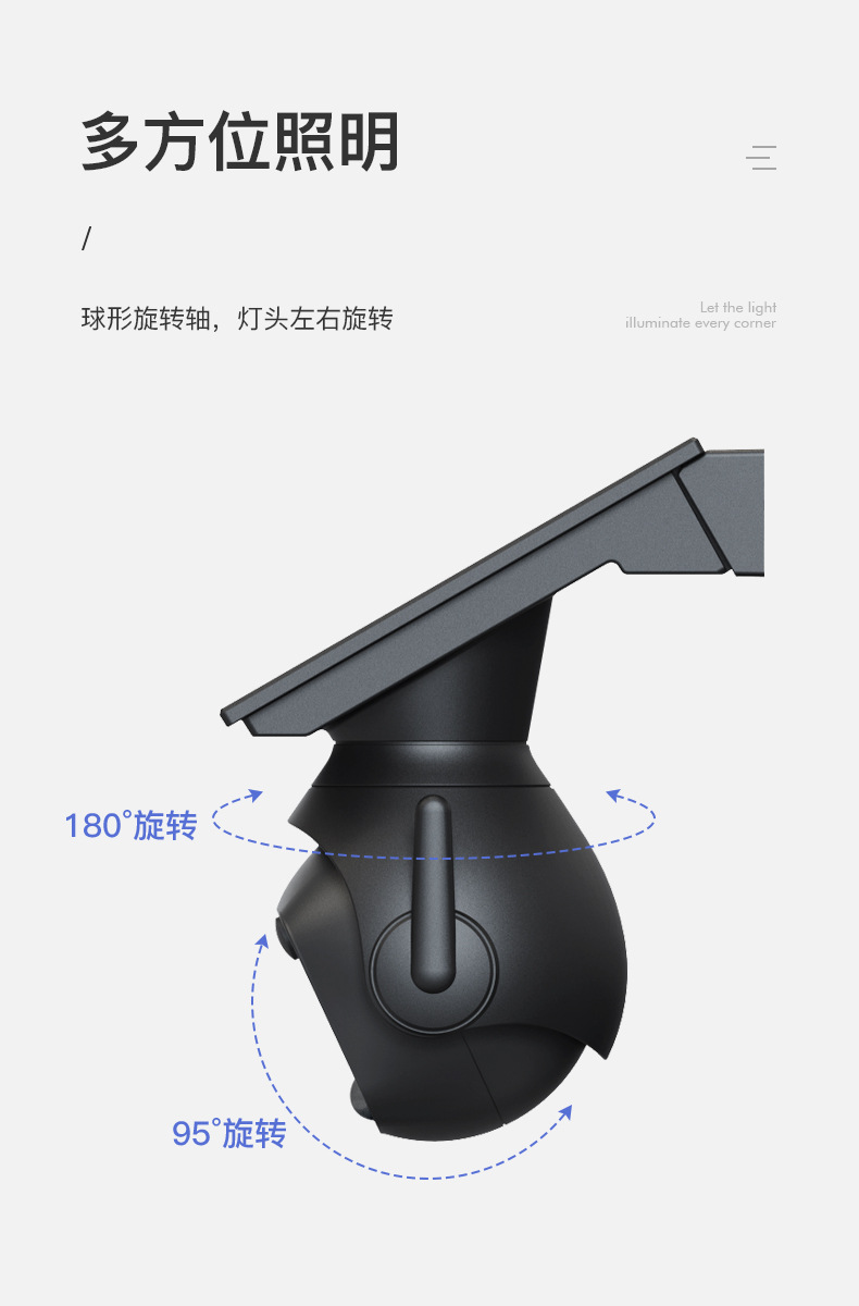新款太阳能庭院灯led 仿真监控摄像头户外智能人体感应壁灯防水路详情7