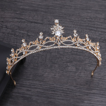 新娘结婚头饰森系绢纱边夹发夹水晶娟纱花朵发饰日韩婚纱礼服配饰详情21