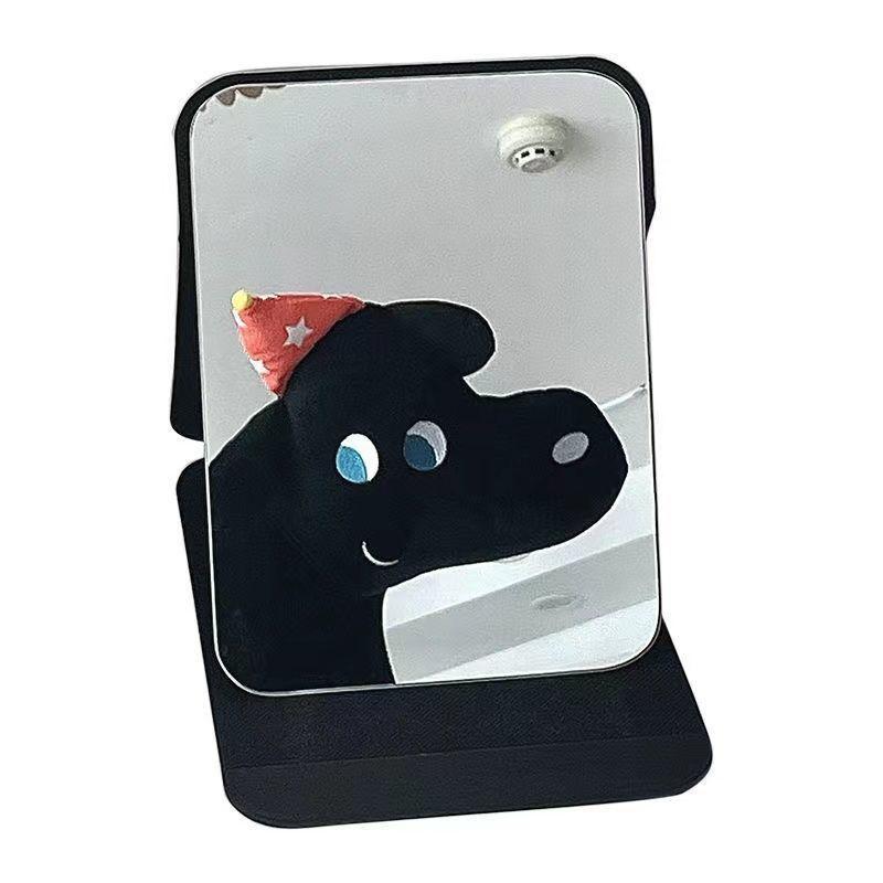 镜子折叠女学生化妆可立家用台式教室随身便携宿舍高清桌面梳妆镜详情11