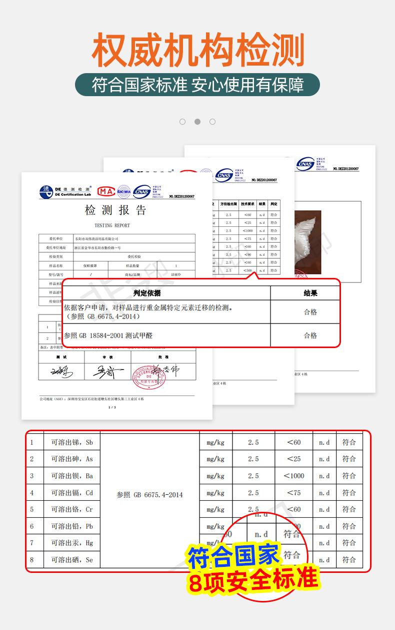 【专供链接】食品级保鲜膜套一件代发冰箱剩菜碗盖一次性保鲜盖详情1