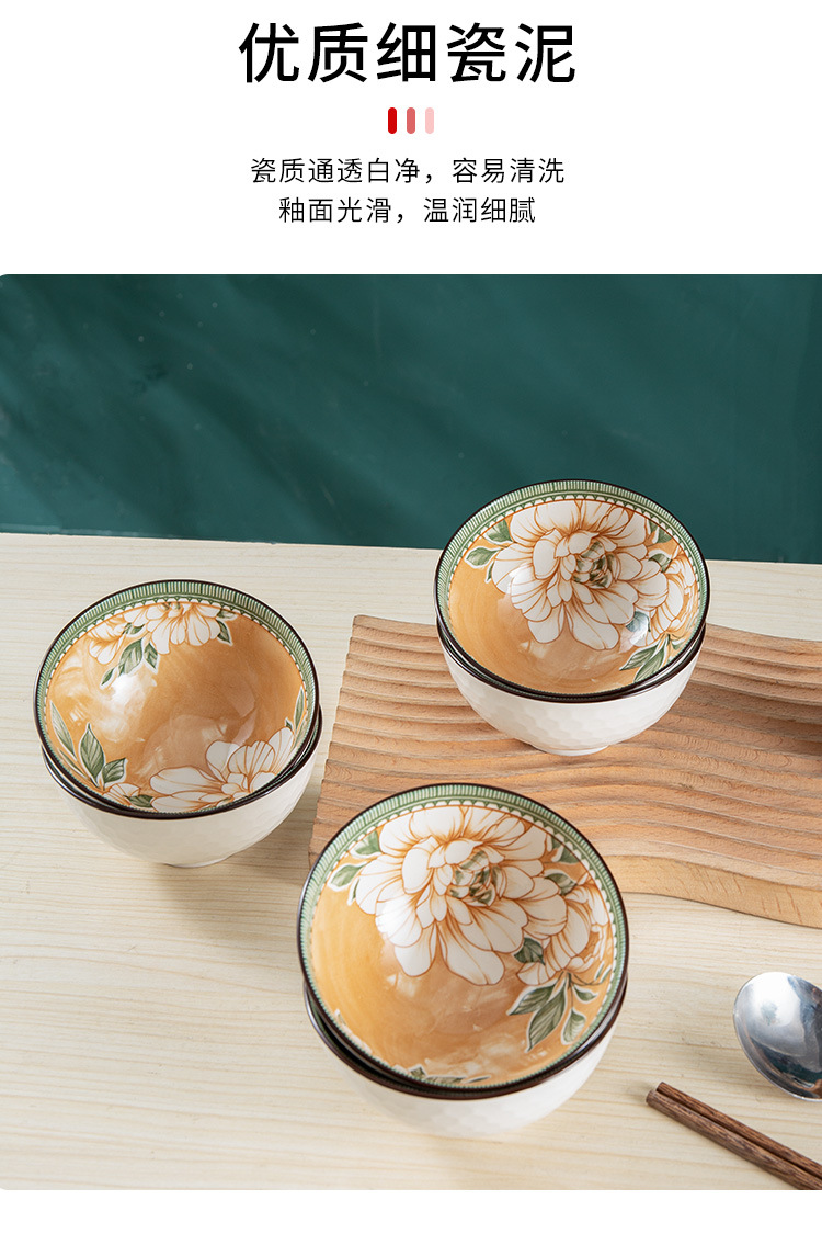 Ceramic bowl and chopstick sets, gift souvenirs, opening gifts, underglaze colored rice bowls and plates, wholesale tableware sets, bowl gift boxes pic 4