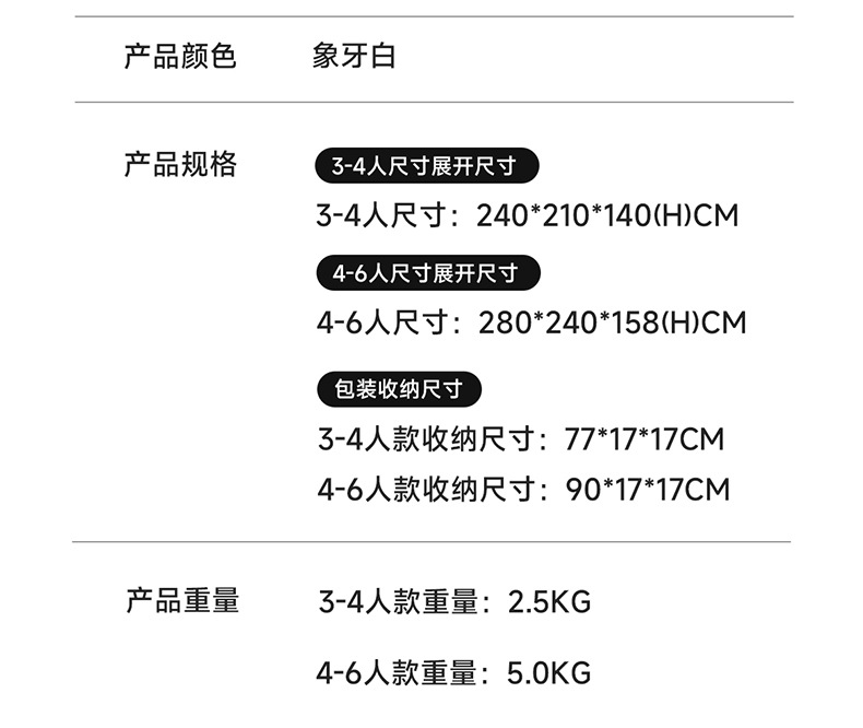 六角帐篷便携式全自动速开加厚牛津布防水防晒户外野餐露营帐篷详情18
