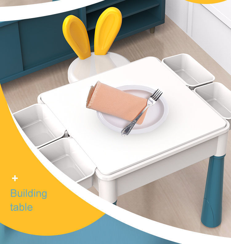兼容乐高积木桌大号大颗粒拼装益智儿童玩具宝宝多功能学习游戏桌详情6