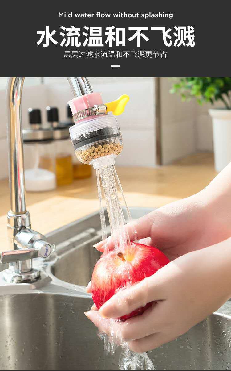 Faucet splash-proof head extender, a water-saving wonder for kitchen and household water use, a universal filter head for pressurized shower heads pic 8