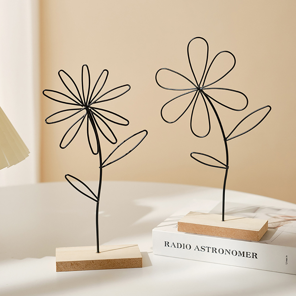 European-style home furnishings, TV cabinet, creative decorative items, light luxury tabletop for the living room entrance, ironwork crystal ball ornaments pic 4