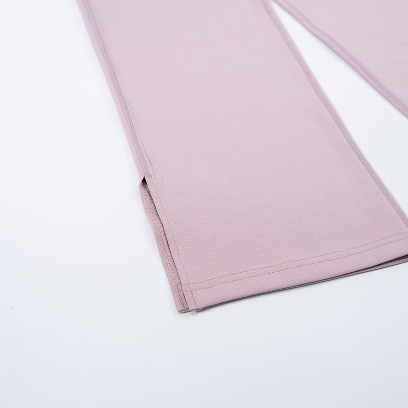 瑜伽服肌理垂感开衩裤阔腿长裤直筒高弹柔软女士运动详情26