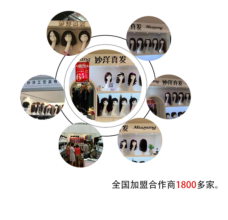 Xuchang wigs, Bob hairstyle, short real hair, medium-long collarbone hair, simulated slit air bangs wigs, head covers wholesale pic 23