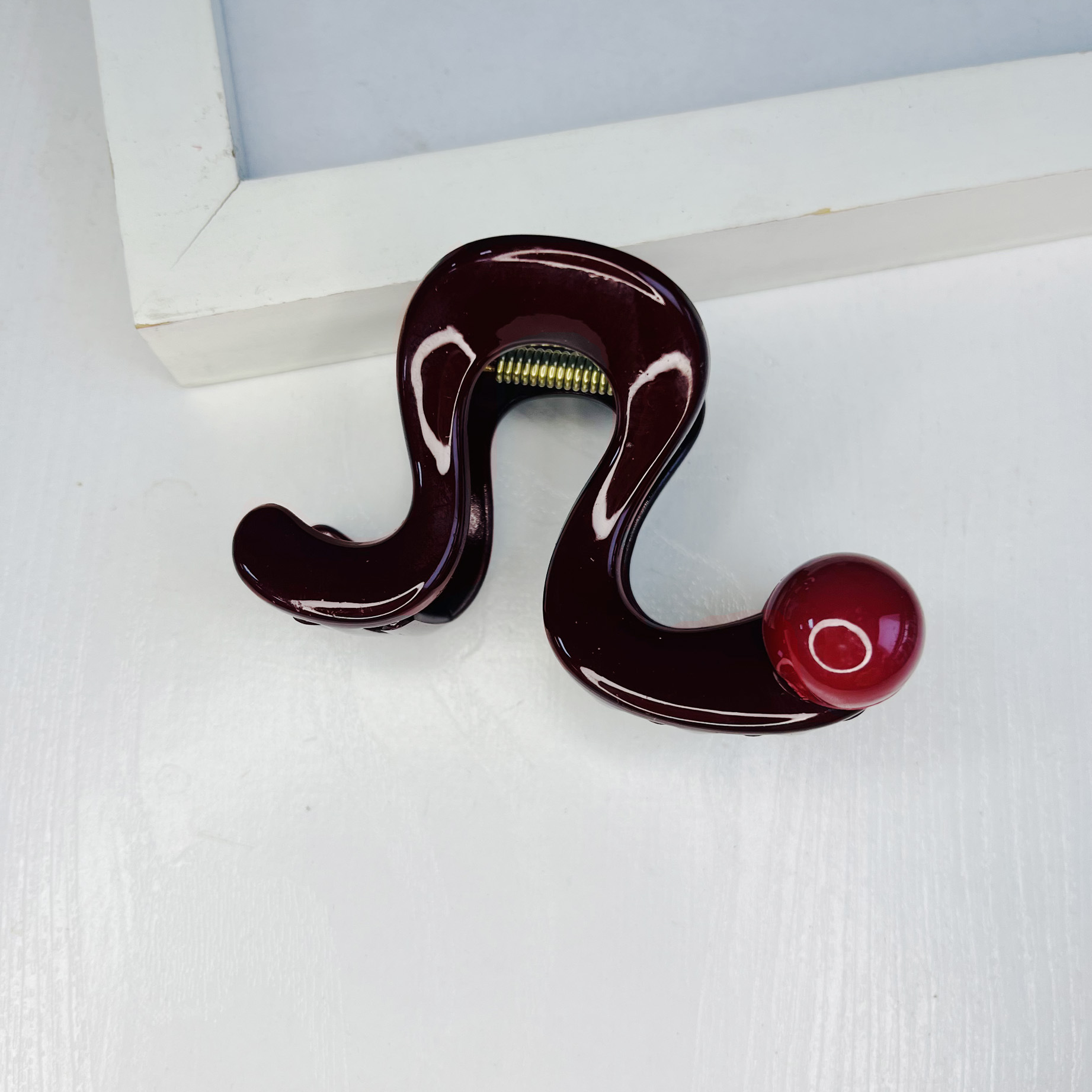 The 2025 National Trend series hairpins feature a niche design with geometric leopard print pearl hairpins, exuding a feminine and high-end charm. They are medium-sized semi-clip headwear pic 20