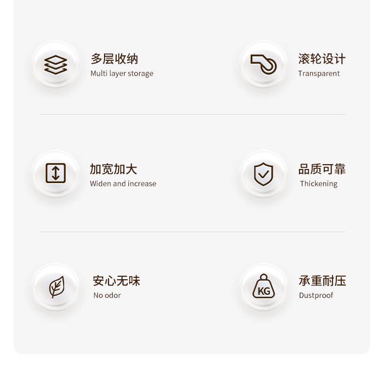 可折叠零食置物架家用可移动小推车客厅多层收纳柜卧室落地收纳架详情4