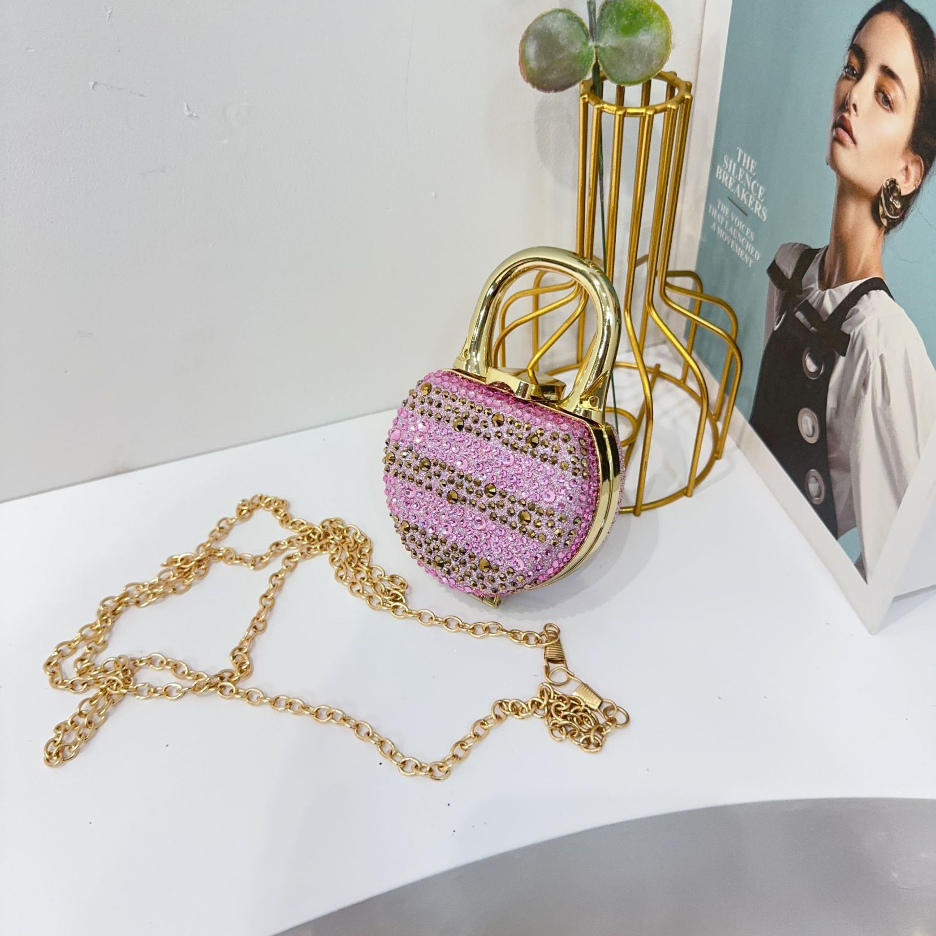 迷你包口红包女2025新款跨境外贸镶钻斜挎小包装饰包儿童包女包包详情24