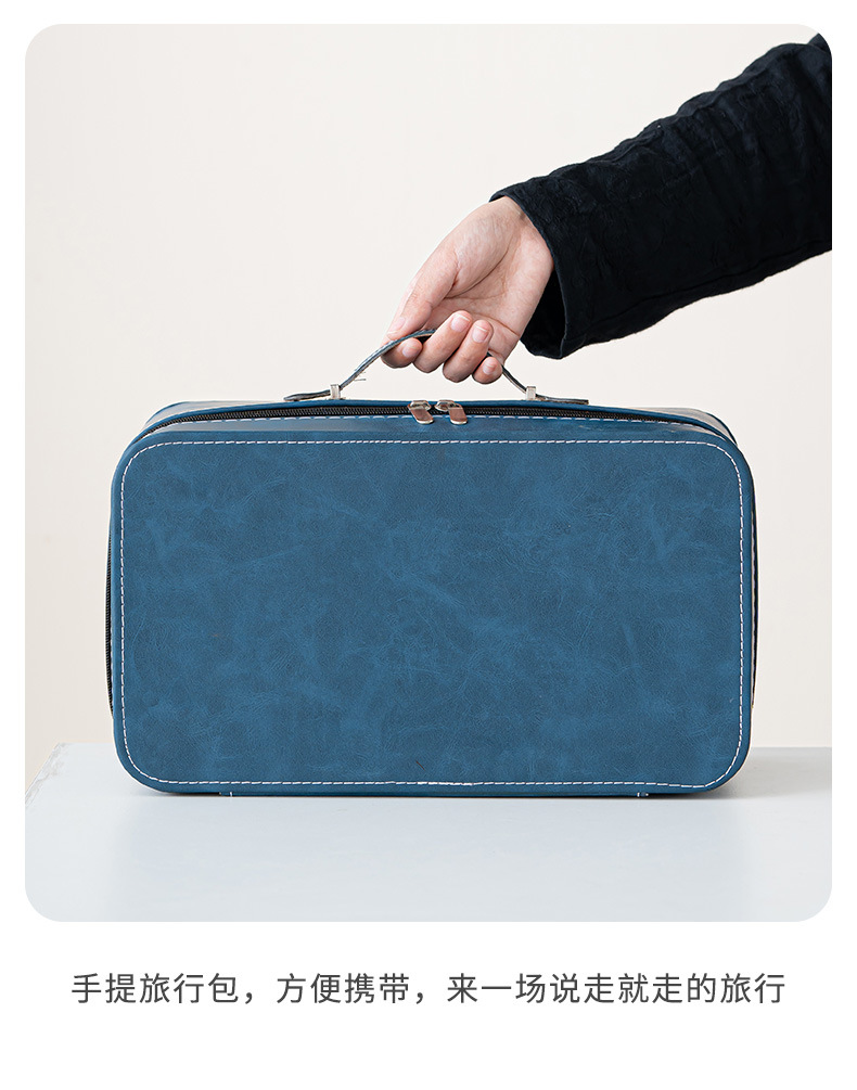 Travel tea set, ceramic express portable, one pot, three cups, business cultural and creative gift, festival souvenir, printed logo pic 13