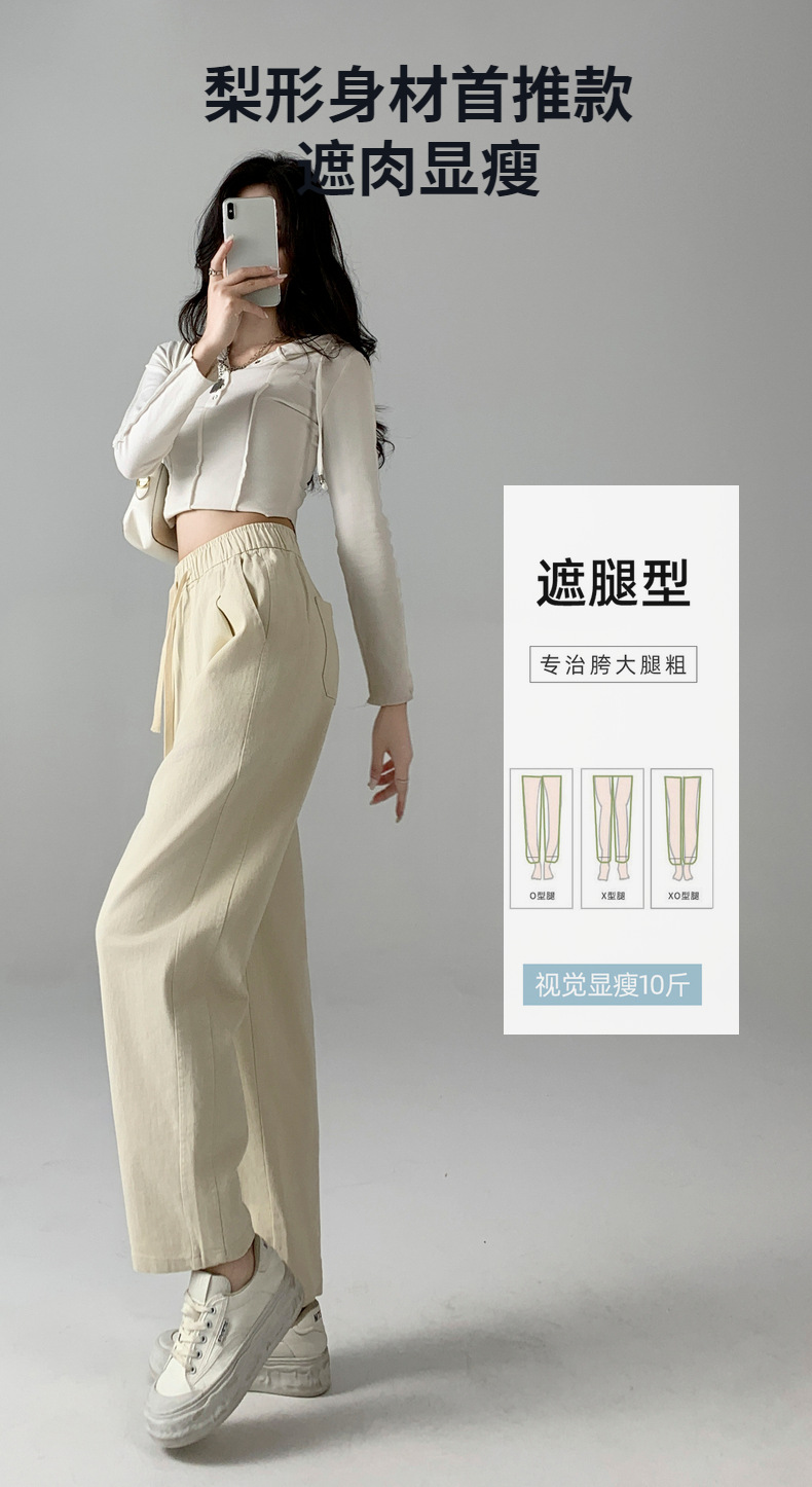 梨形身材遮肉神裤秋冬女新纯棉牛仔哈伦休闲女裤子详情5