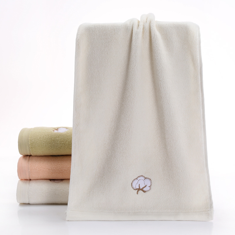 Pure cotton face towel, household adult all-cotton soft, absorbent, thickened gift, return gift, fresh and delicate embroidered towel pic 6