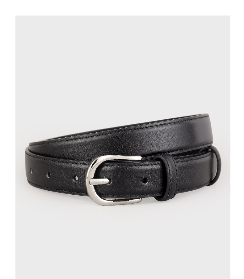 Leather belt for women 2025 new style top layer cowhide needle buckle belt decoration with denim belt direct supply from the manufacturer pic 16