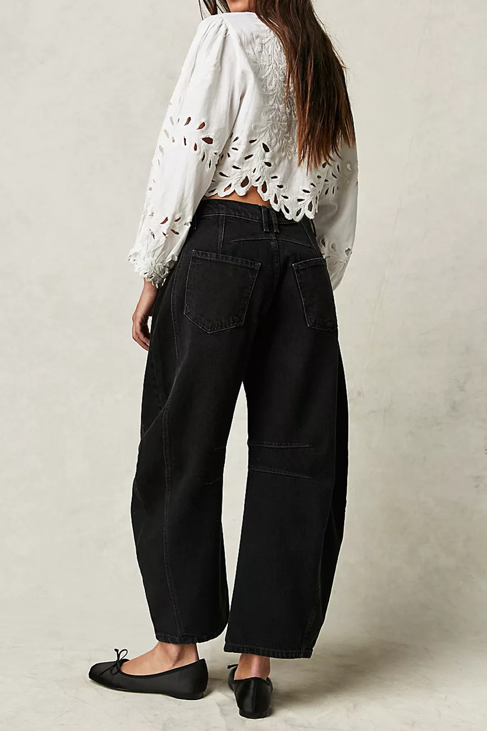 欧美热销时尚休闲阔腿宽松牛仔裤女式中低腰水洗牛仔详情20