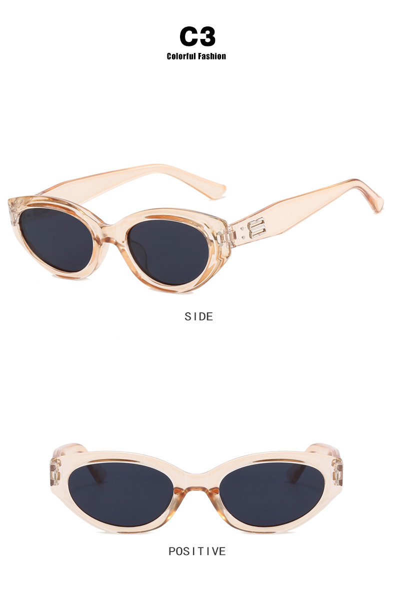 2023新款小框时尚太阳镜千禧风简约气质墨镜女小香风街拍眼镜批发详情7