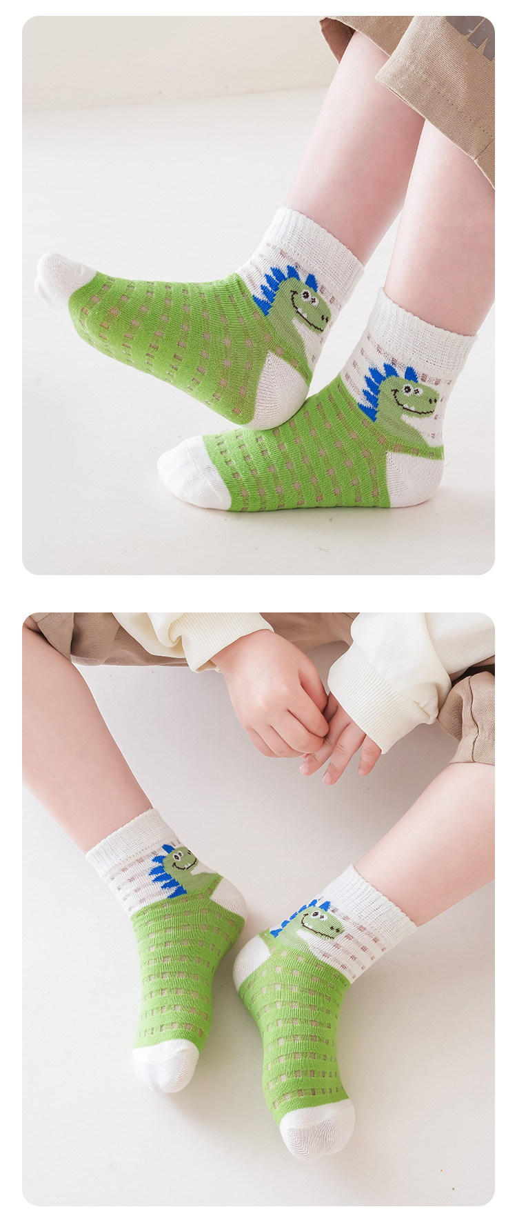 儿童袜子夏季卡通中筒袜网眼吸汗学生运动袜潮诸暨童袜夏天儿童袜详情18