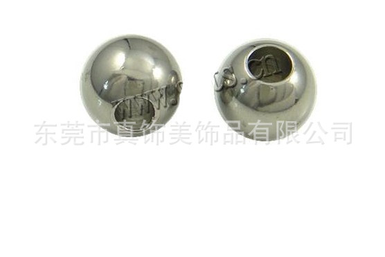 不锈钢通孔珠 钻孔珠 钢珠钻孔  串珠饰品多规格详情12