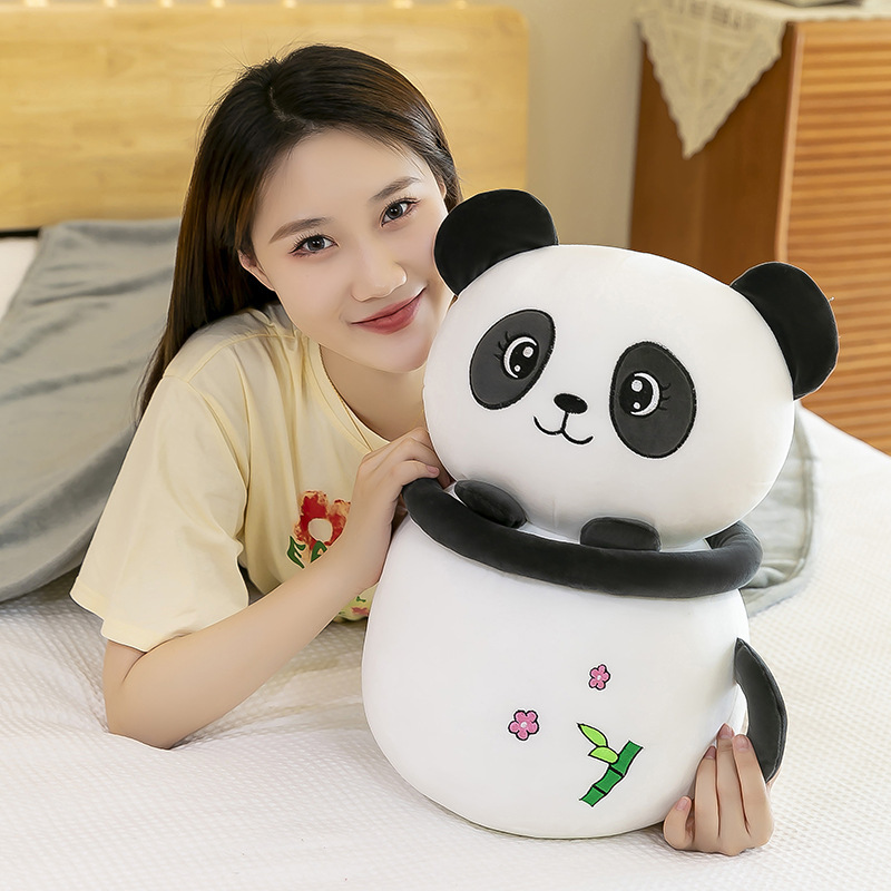 Cartoon rabbit, panda, cute piggy, milk tea cup, dual-purpose throw pillow blanket, two-in-one blanket, office midday rest pillow pic 10