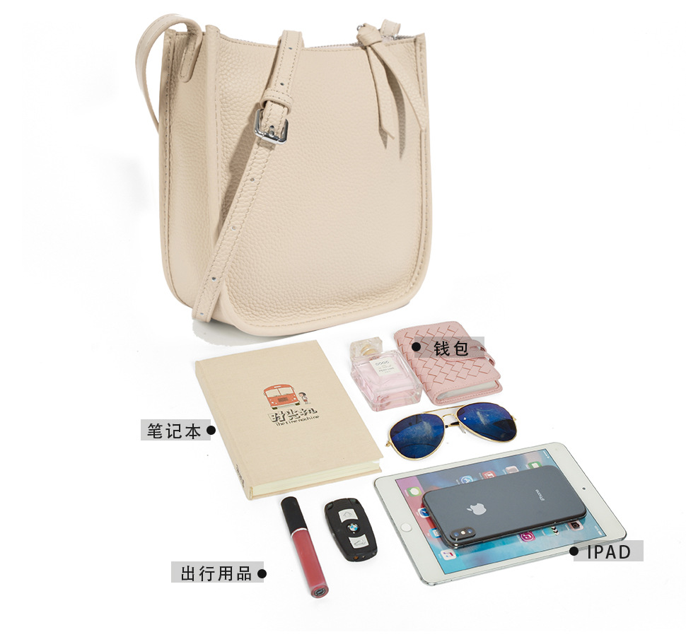 Leather single-shoulder bag for women, versatile and fashionable 2023 Korean small square bag, top layer cowhide ins Korean version crossbody bag, small bag pic 28
