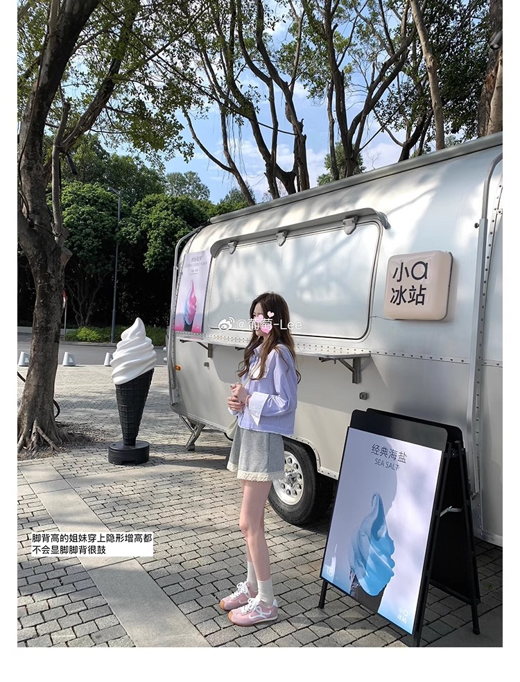 葡萄妈歪头内增高德训鞋休闲风撞色拼接系带运动大头小白鞋女详情30