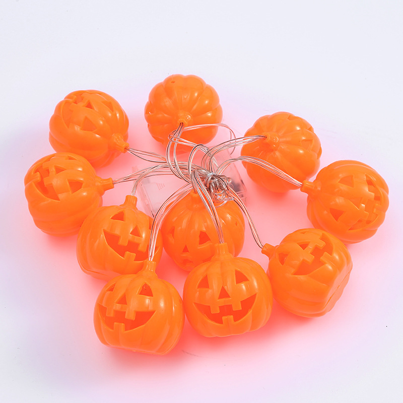 万圣节灯串南瓜骷髅灯节日装饰灯场景布置灯万圣节LED电池盒灯串详情2