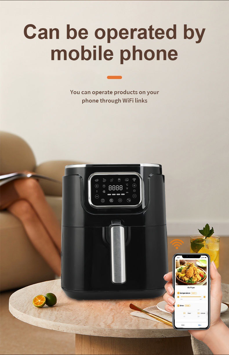 空气炸锅跨境110V电炸锅7L大容量家用全自动触屏电炸锅 AIRFRYE详情1