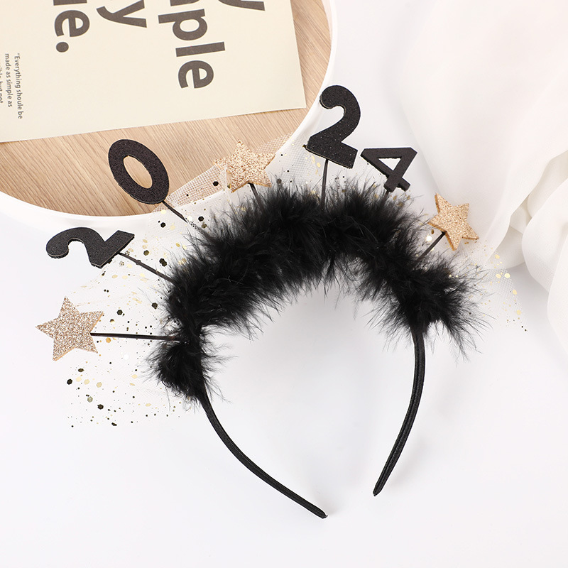 跨境创意发光彩膜头箍万圣节儿童发箍圣诞派对氛围装扮道具头饰品详情3